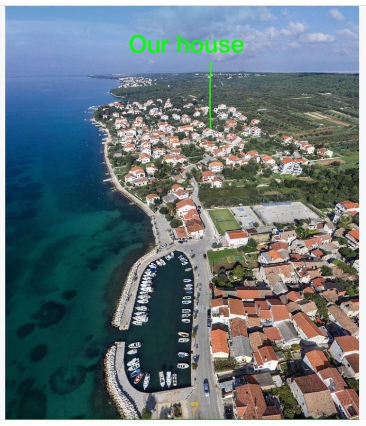Apartman Lipotica Diklo Zara Esterno foto